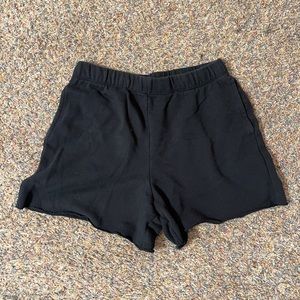 Black aerie sweat shorts